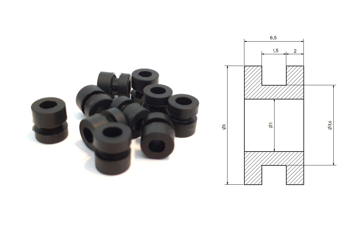 Vibrationsdämpfer (10 Stück)
