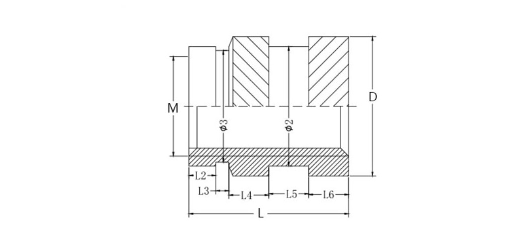 Einsatzmuttern Hot Melt Messing M3